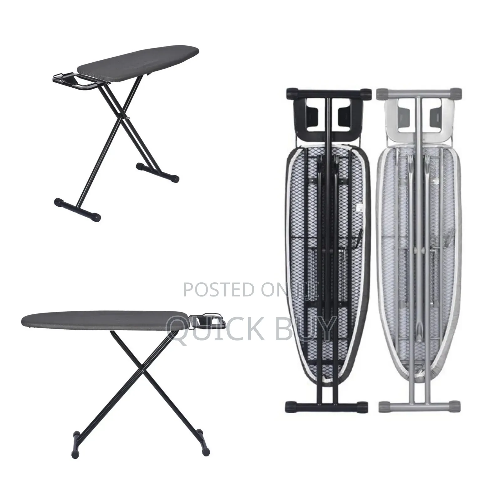 Heat Resistant Fabric Ironing Board With Iron Rest