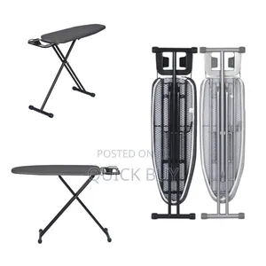 Heat Resistant Fabric Ironing Board With Iron Rest