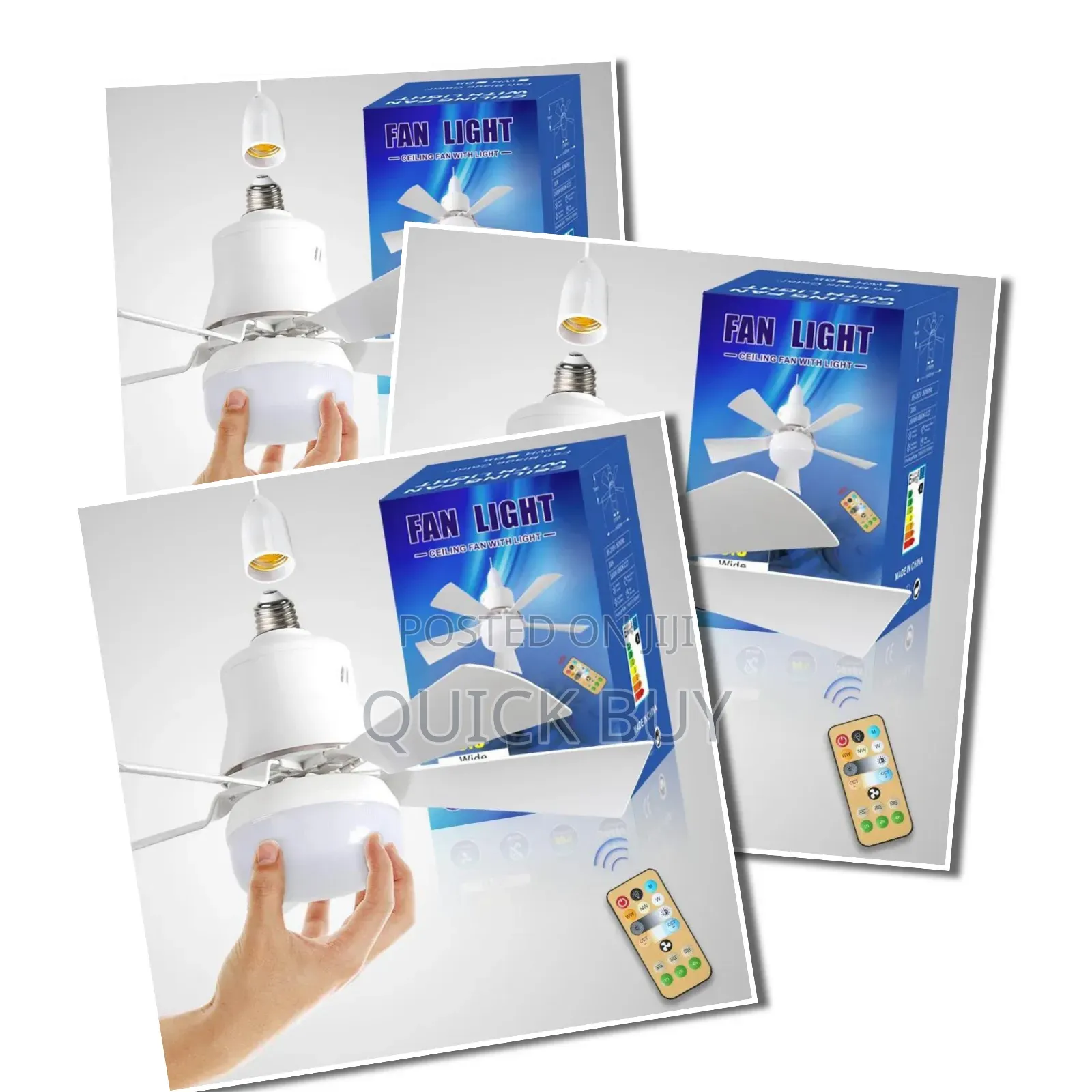 Electric Bulb With Fan and Remote