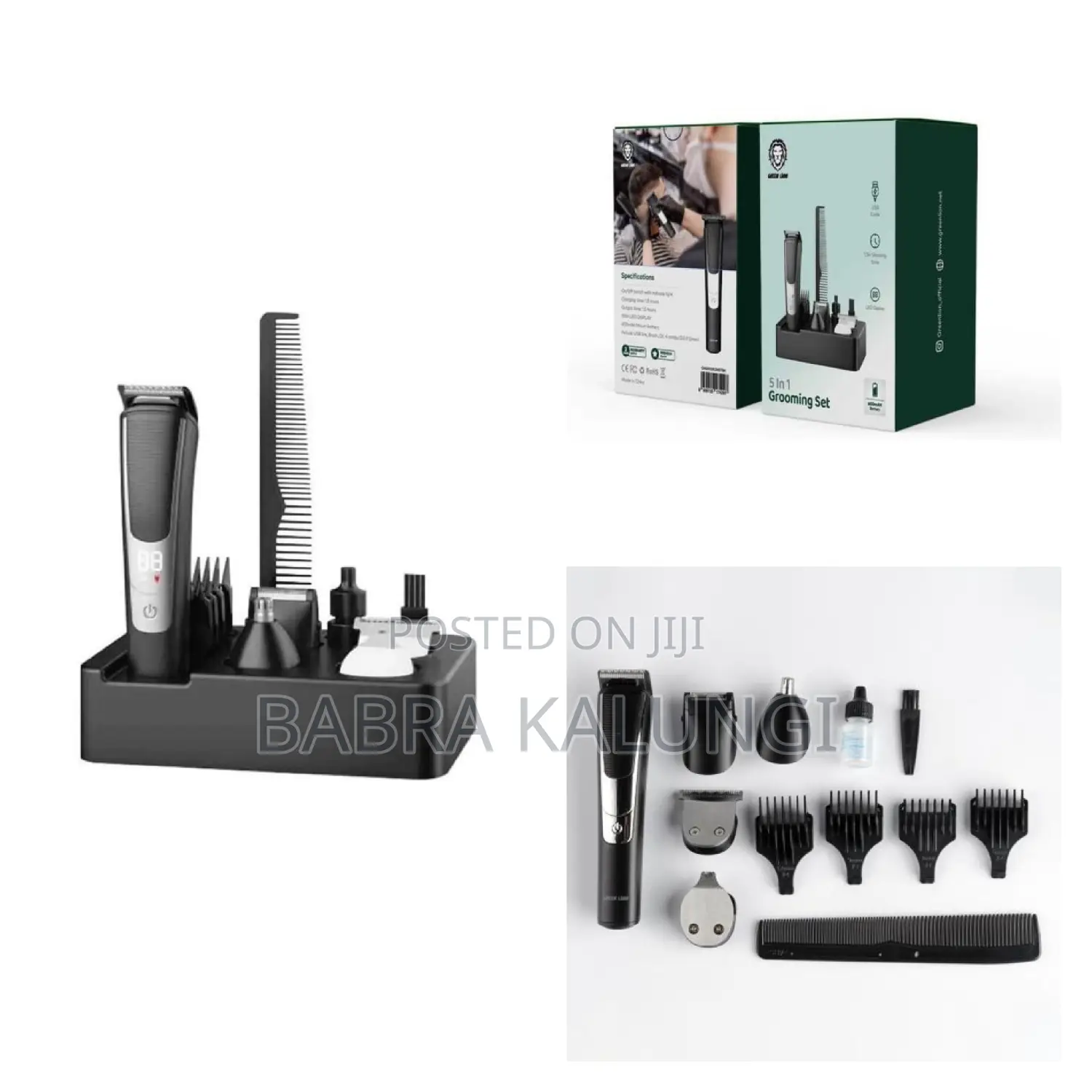 Green Lion 5 in 1 Multi-Function Hair Clipper Set