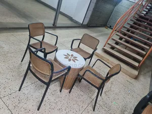 Nordic Plastic Table and 4 Chairs Set
