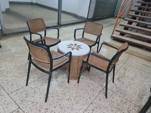 Nordic Plastic Table and 4 Chairs Set