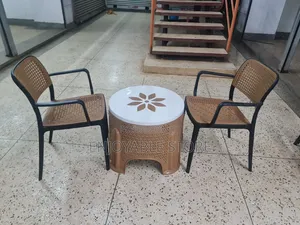 Nordic Plastic Table and 4 Chairs Set
