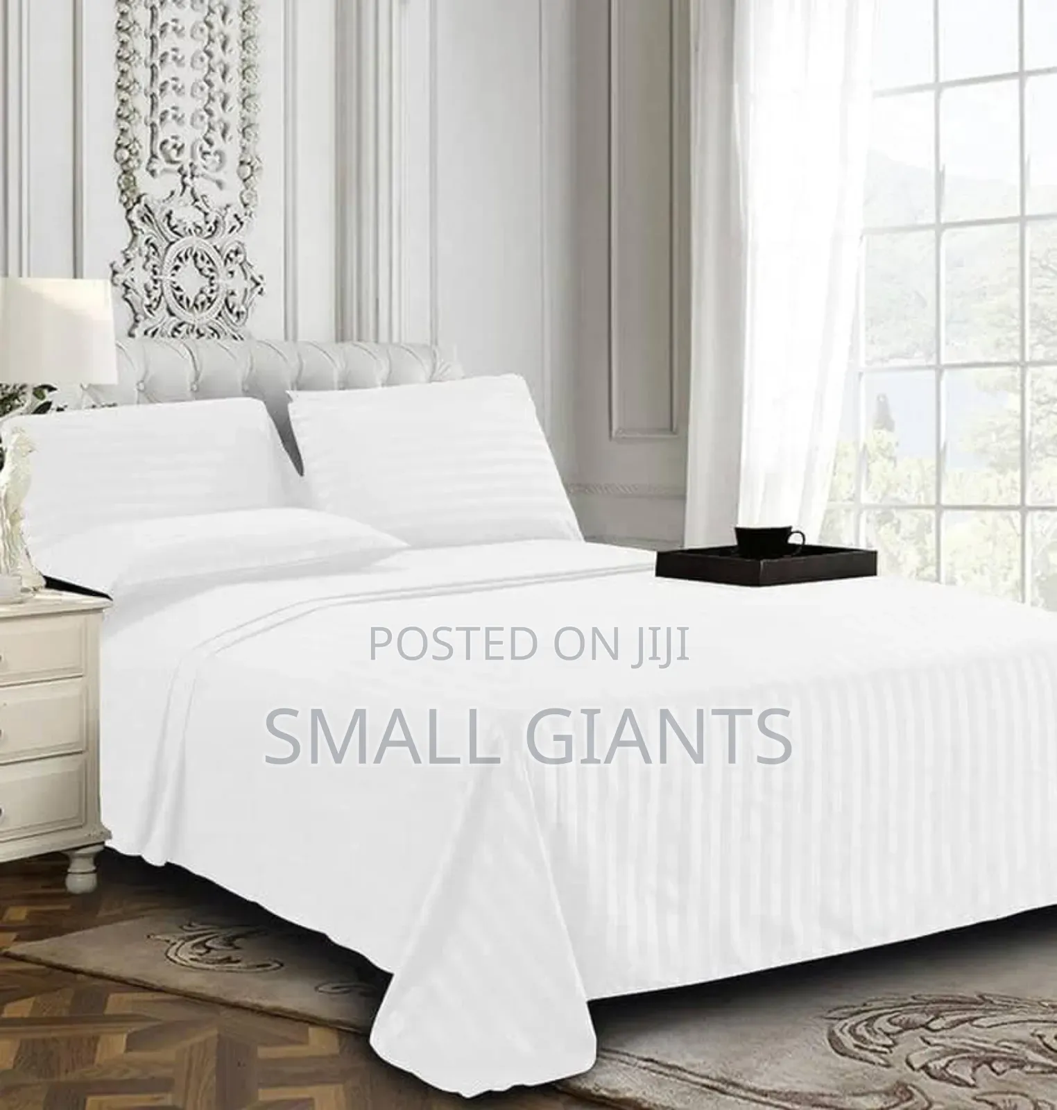 Hotel High Quality Egyptian King Size Cotton Stripe Bedsheet