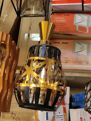 Unique Gold and Black Pendant Lamp