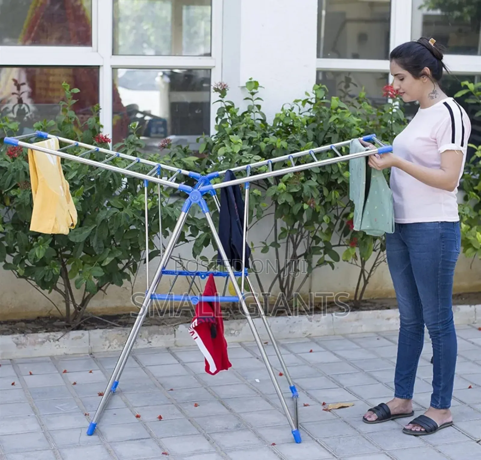 Plantex Stainless Steel Foldable Cloth Drying Rack