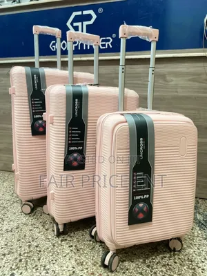 Luxury Pure Rubber Plastic Suitcases. Good Partner. ( Cream)