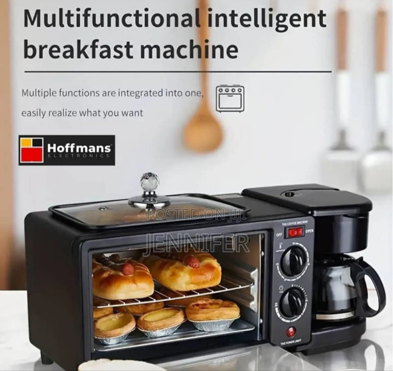 Hoffmans Home Breakfast Machine Maker Coffee , Oven , Grill