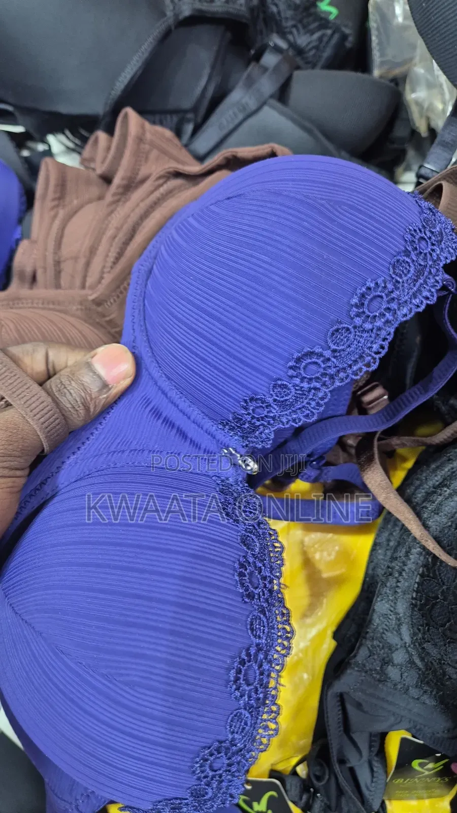 Women Push Up Bra Seamless Striped Bralette Underwire Bras