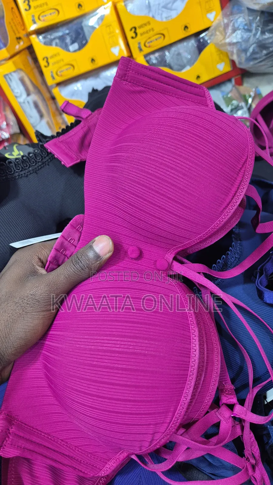Women Push Up Bra Seamless Striped Bralette Underwire Bras