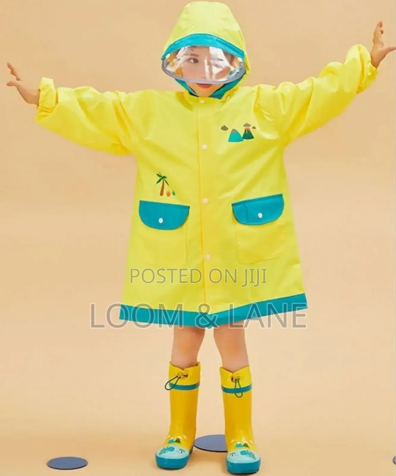 Kids Dinosaur Rain Jacket