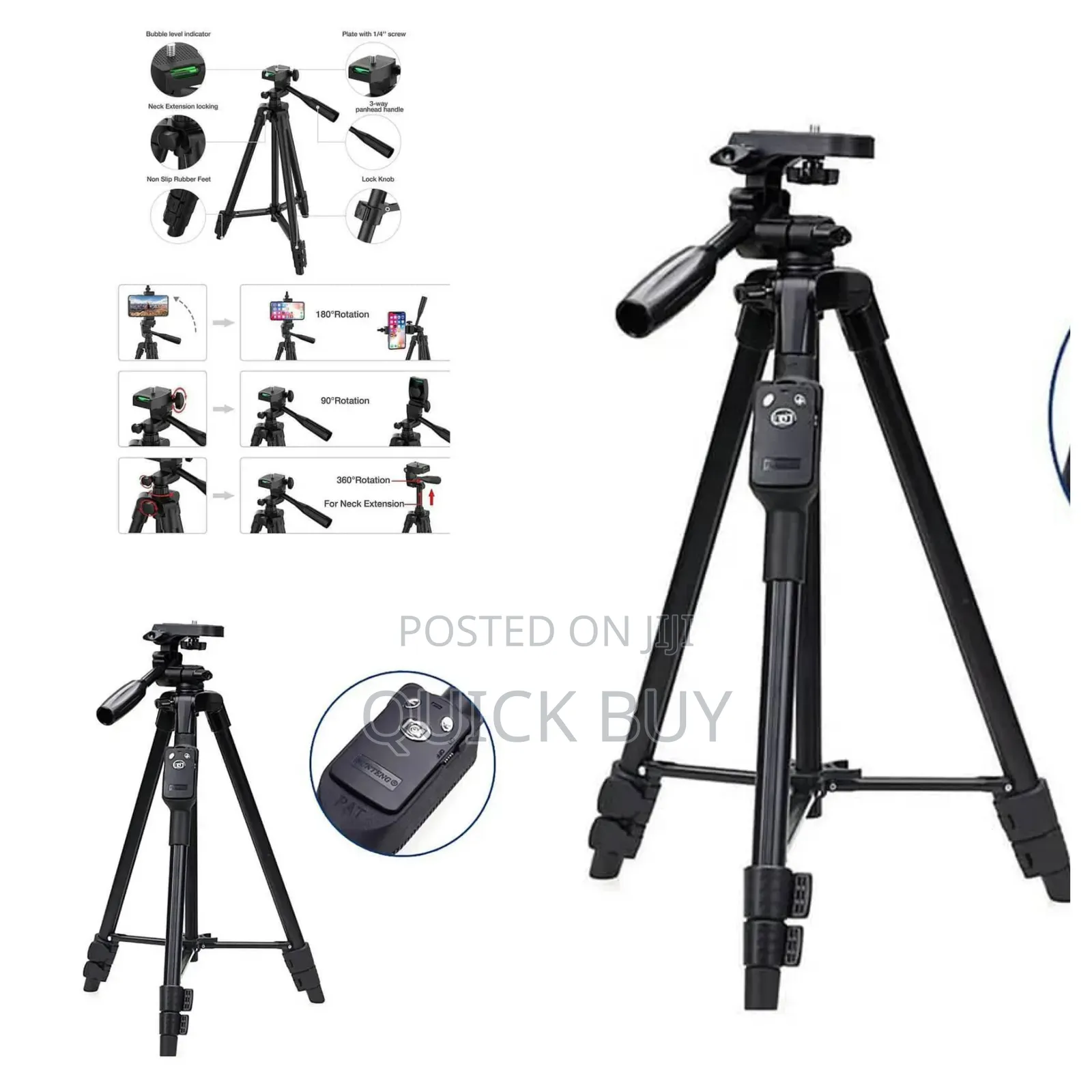 Yunfeng-3388 Professional Foldable Heavy Duty Tripod