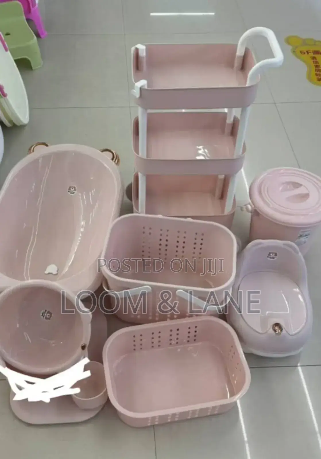Comprehensive Pink Baby Bath Set
