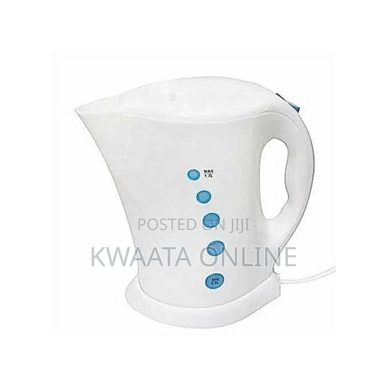 Bomei Plastic Electric Kettle Bm-929 - 1.7 Litre White