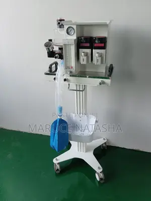 Double Vaporizer Manual Anesthesia Machine With a Trolley