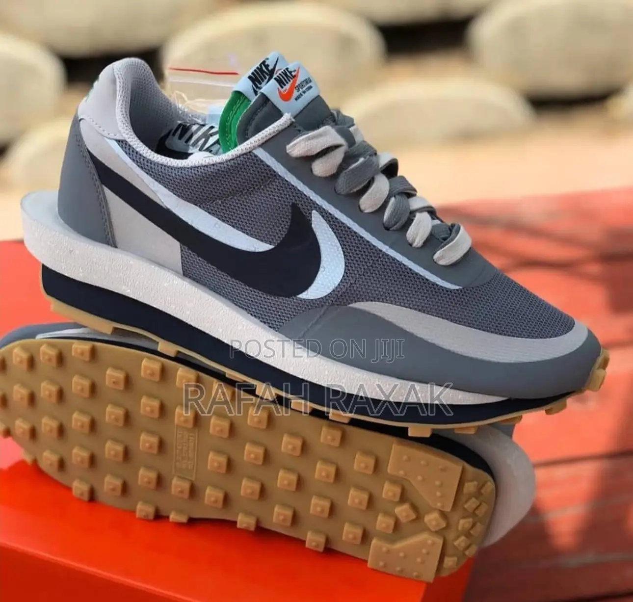 Original Nike X Sacai X Cloth Ldwaffle “Grey Kiss” Sneakers