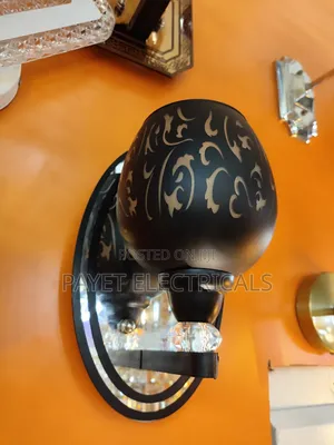 Black Wall Lamp Holder/ Wall Bracket