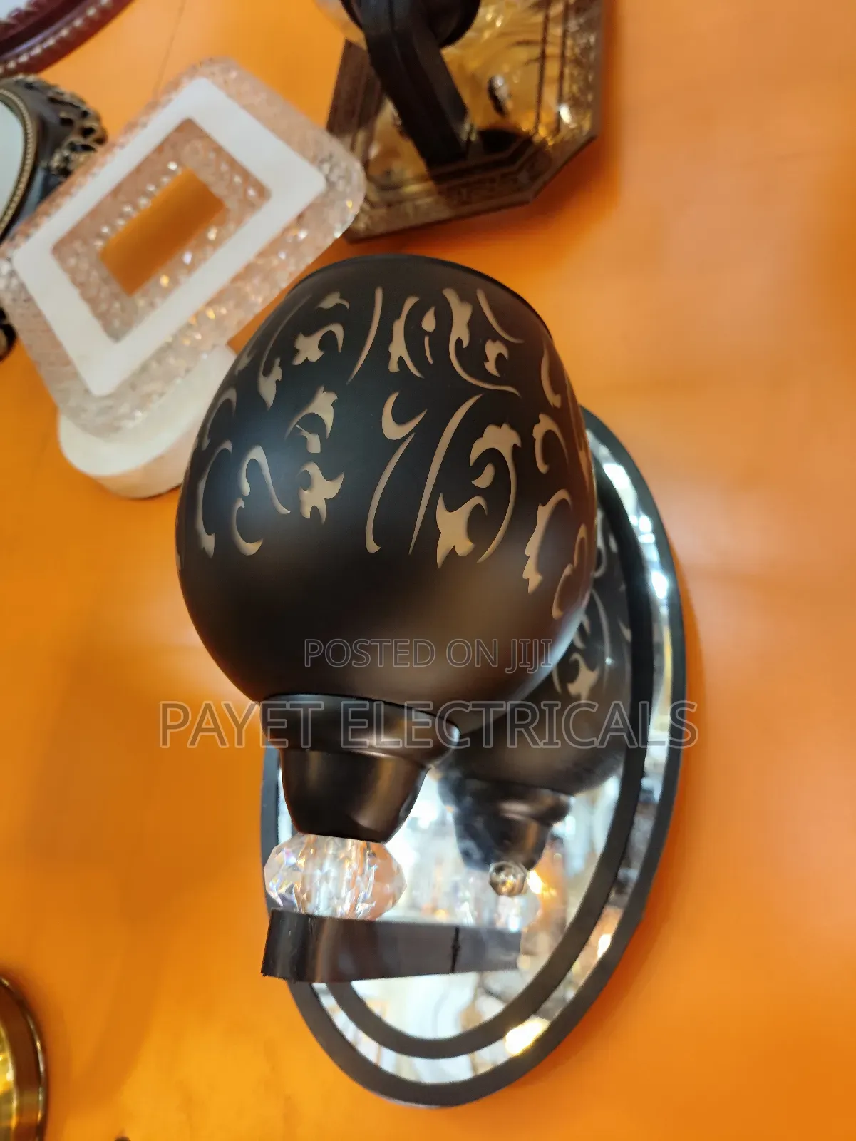 Black Wall Lamp Holder/ Wall Bracket