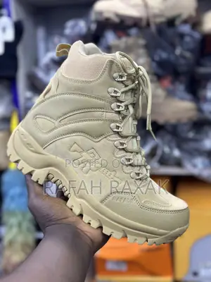 Men’S Khaki Rafale Military Army Tactical Desert Boots