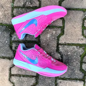 New Pink/White Nike Kobe Ja Morant 2 Basketball Sneakers