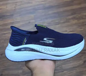 Original Blue/White Skechers Slip Ins Max Cushion Sneakers