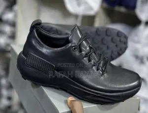 Original Men’S Black Ecco Leather Sneakers