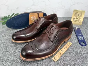 Men’S Coffee Brown Franco Banetti Oxford Gentle Office Shoes