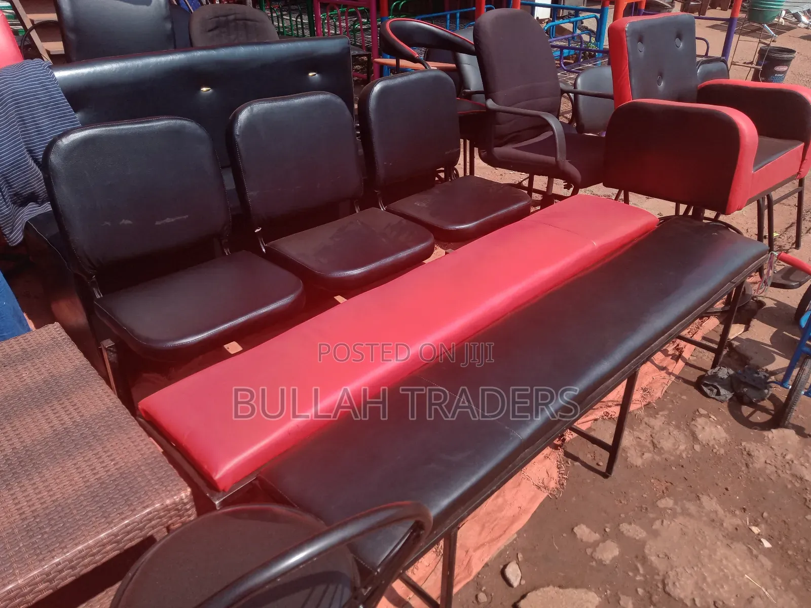 Waiting Metallic Bench Chairs