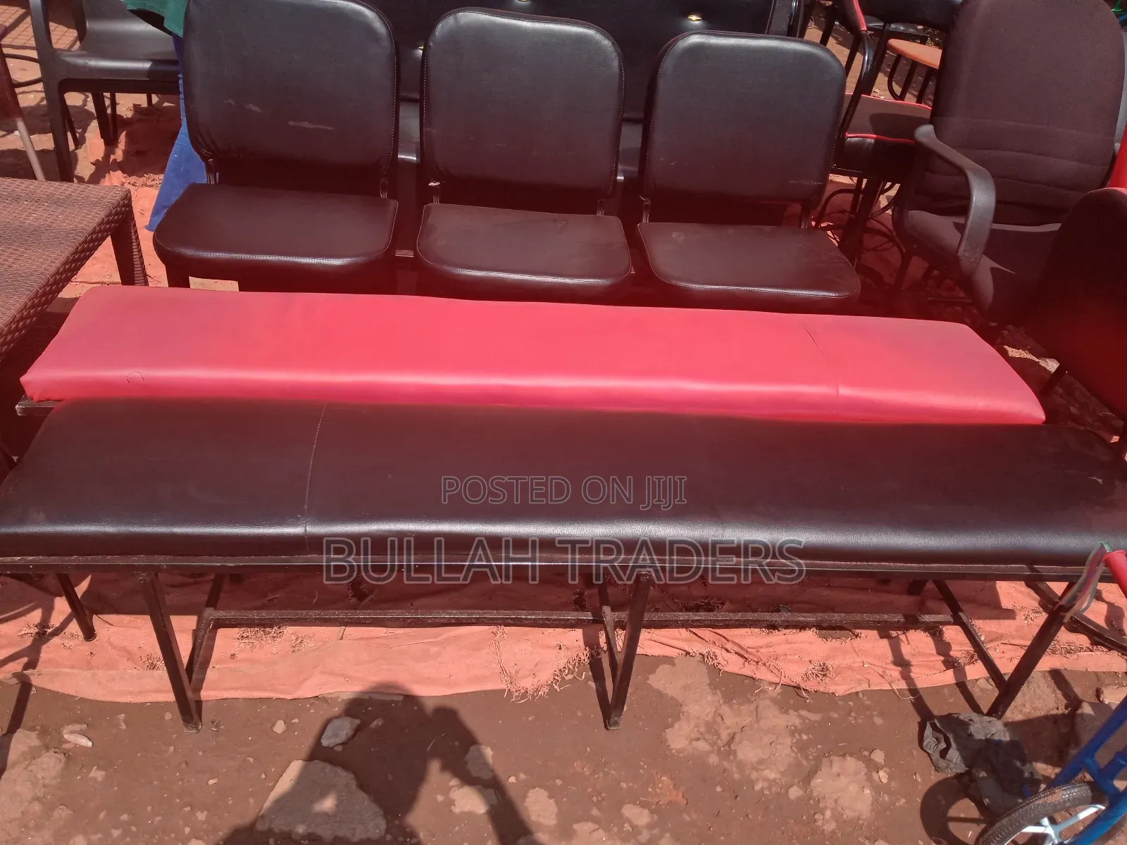 Waiting Metallic Bench Chairs