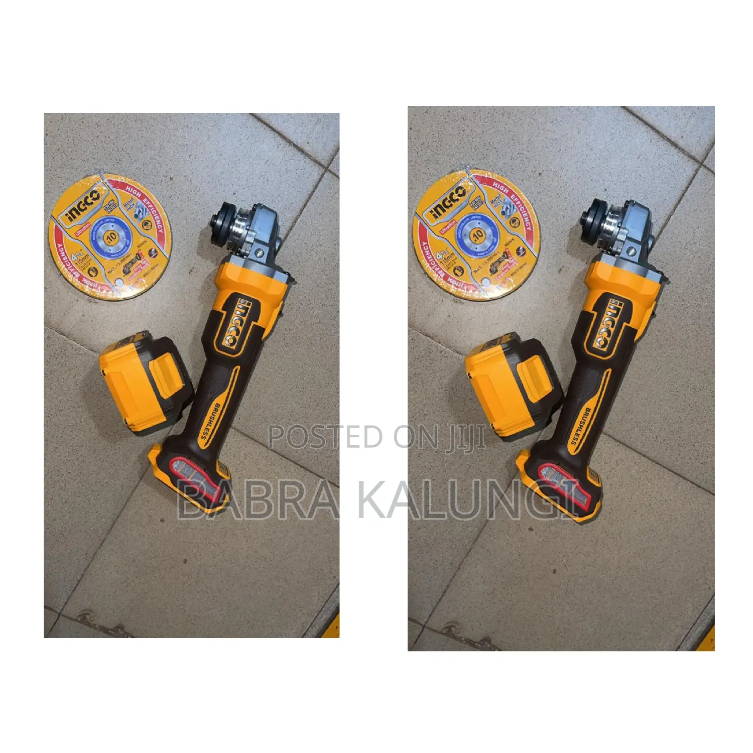 Ingco Lithium-Ion Angle Grinder 20v