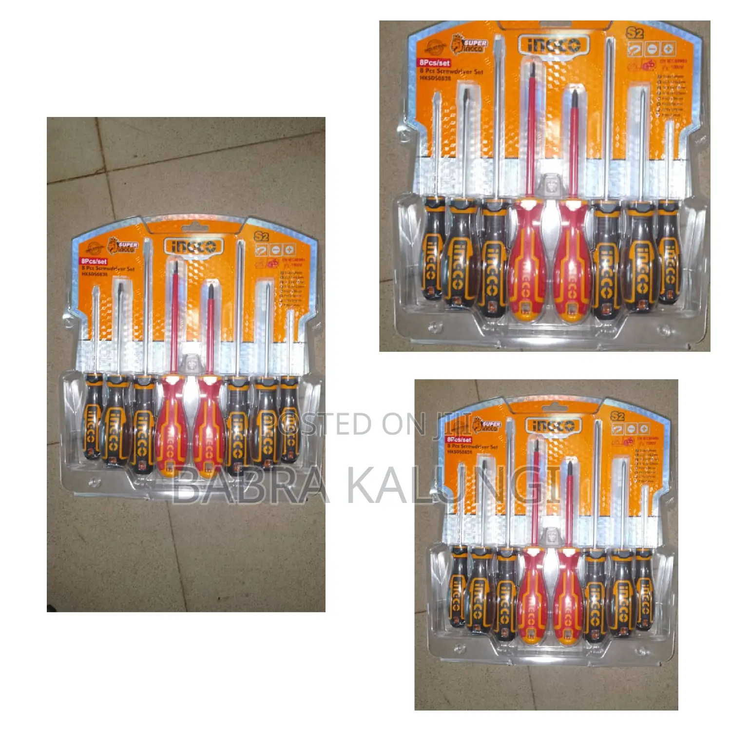 8pcs Ingco Screwdriver Set