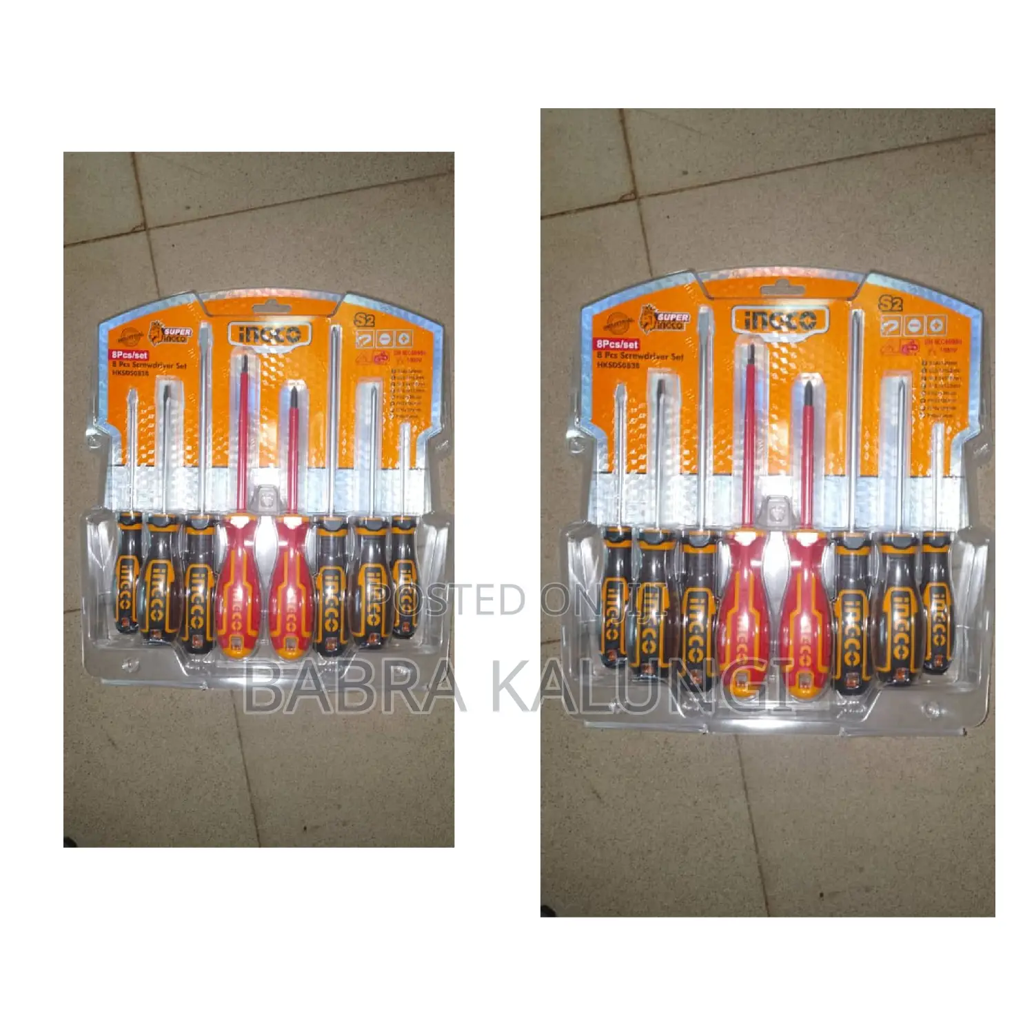 8pcs Ingco Screwdriver Set