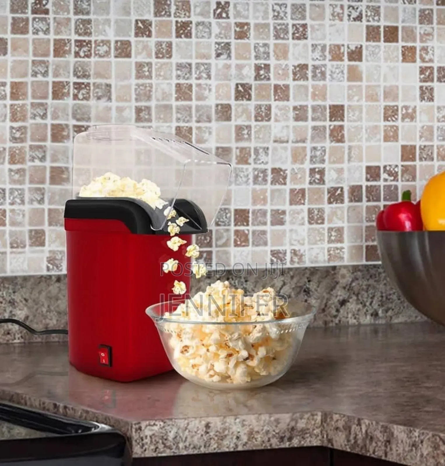Hot Air Popcorn Popper No Oil