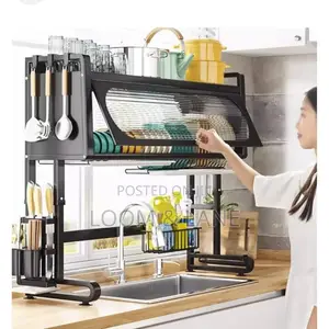 3 Tier Over Sink Dish Rack Steel Dish Drainer
