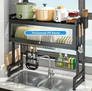3 Tier Over Sink Dish Rack Steel Dish Drainer