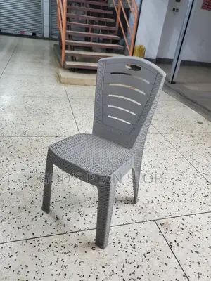 Gray Textured Armless Plastic Chairs Plastic Chairs