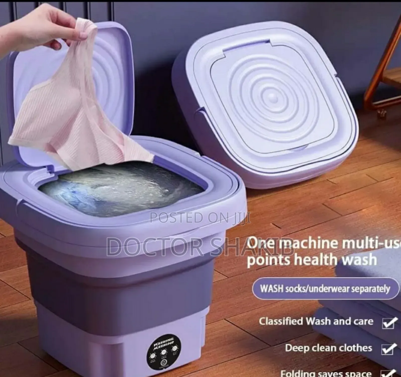 New 8l Foldable Mini Washer Machine and Drain Basket