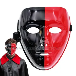 Fancy Retro Dance | Halloween 3d Red - Black Face Mask