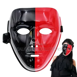 Fancy Retro Dance | Halloween 3d Red - Black Face Mask