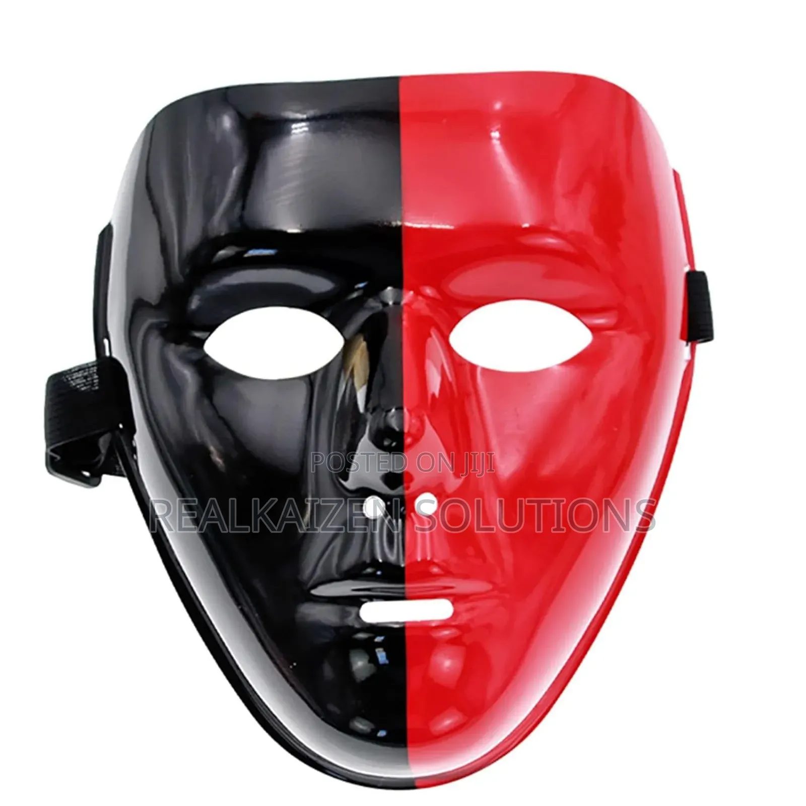 Fancy Retro Dance | Halloween 3d Red - Black Face Mask