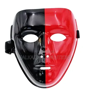 Fancy Retro Dance | Halloween 3d Red - Black Face Mask