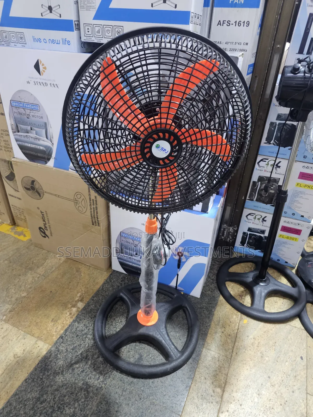 SPJ 18 Inches Plastic Stand Fan