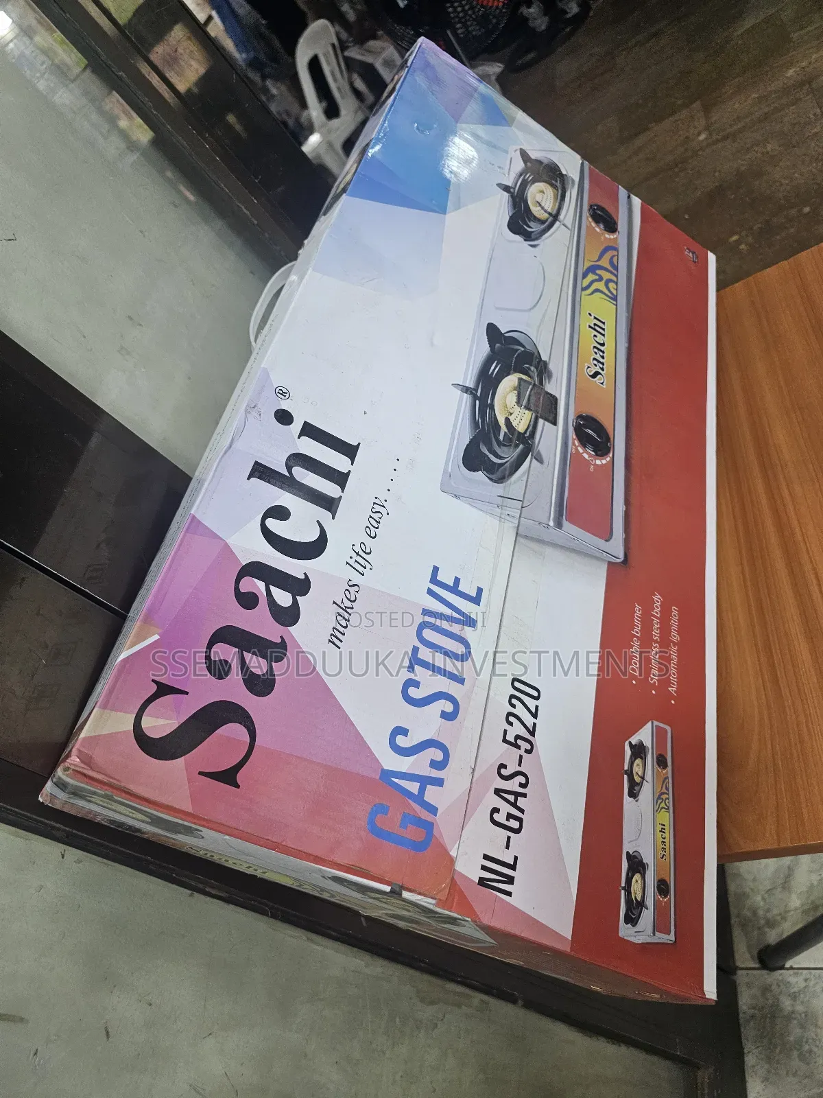 Saachi Double Metallic Gas Stove