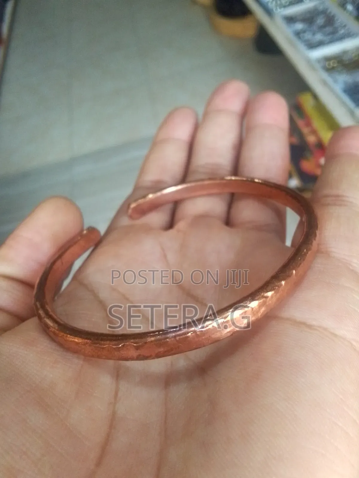 Copper Bangle Hammered