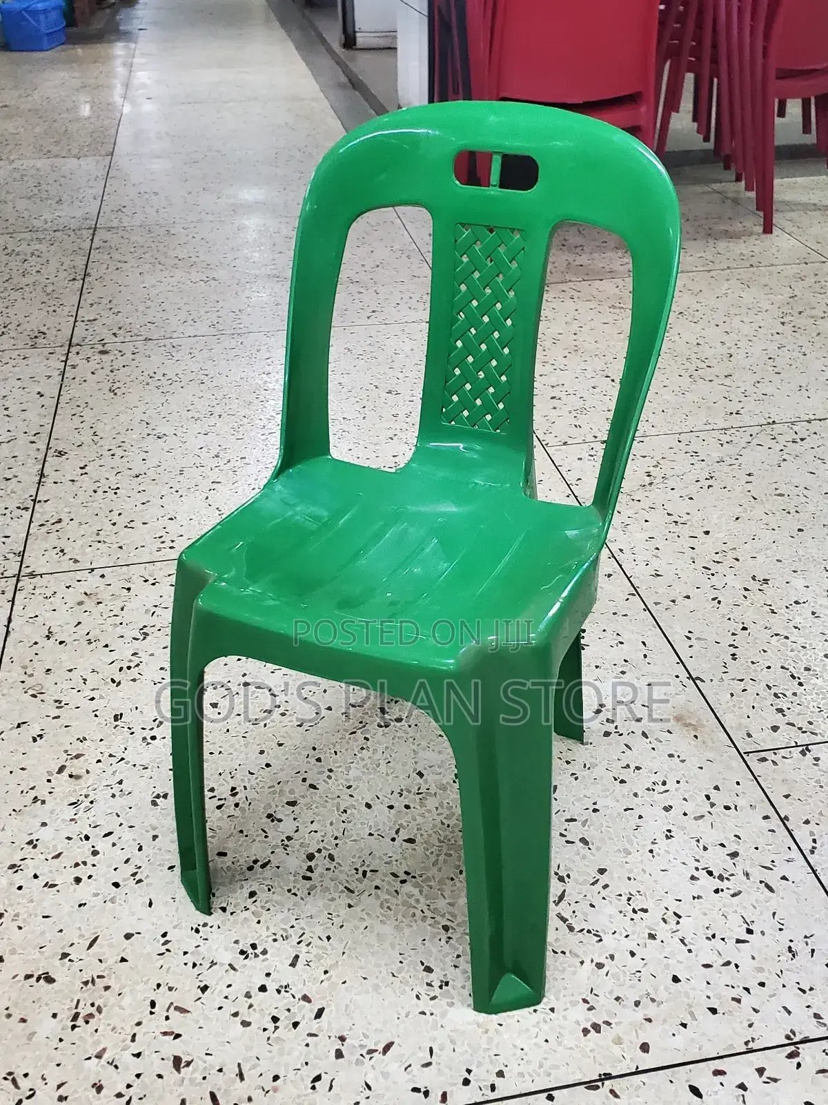 Chrome Armless Green Plastic Chairs Plastic Chairs