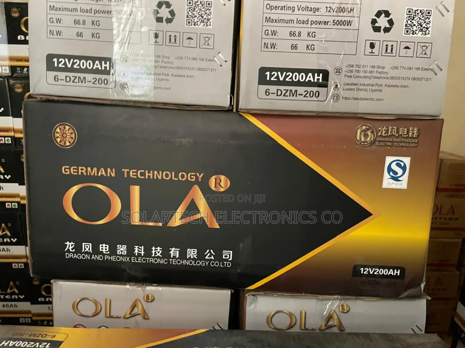 200ah Durable Ola German Technology Solar Battery Zoka