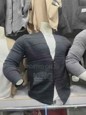Fleece Button Sweater. Throw On