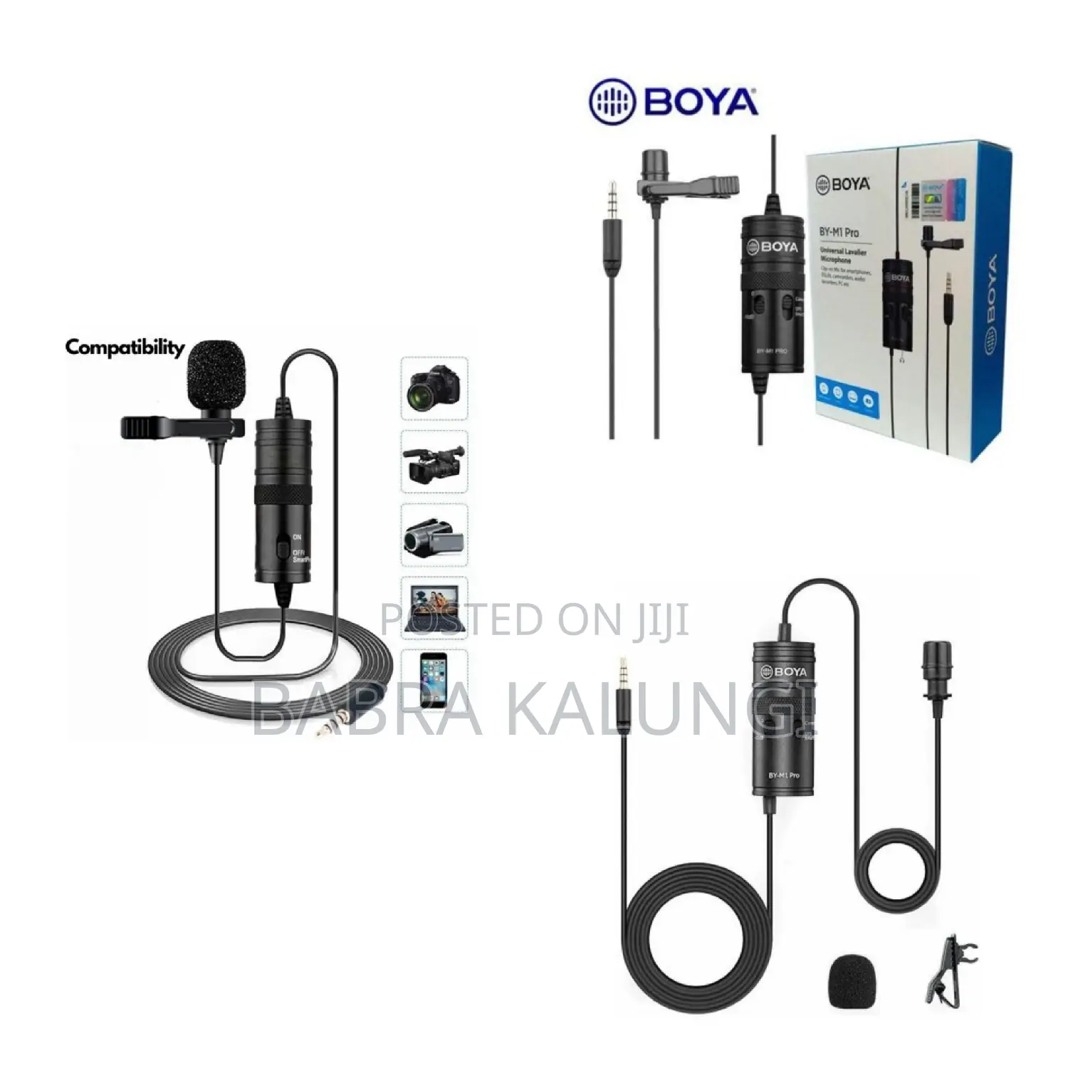 Boya Dual Omni Direction Lavalier Microphone