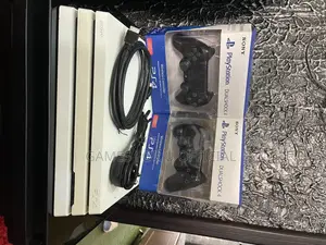 Ps4 Pro White And 2 Controllers Uk Used*