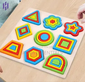Unique Wooden Shapes Puzzle
